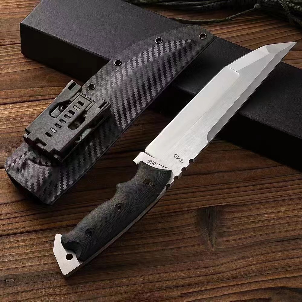 A8钢G10手柄k鞘——田边三重刃